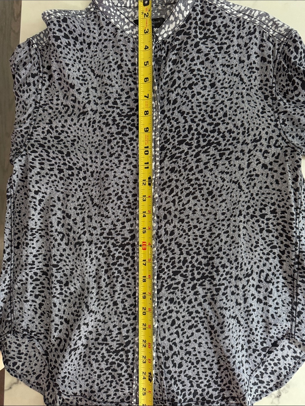 rag & bone Silk Abstract Spot Print Blouse Size Small - Picture 10 of 10